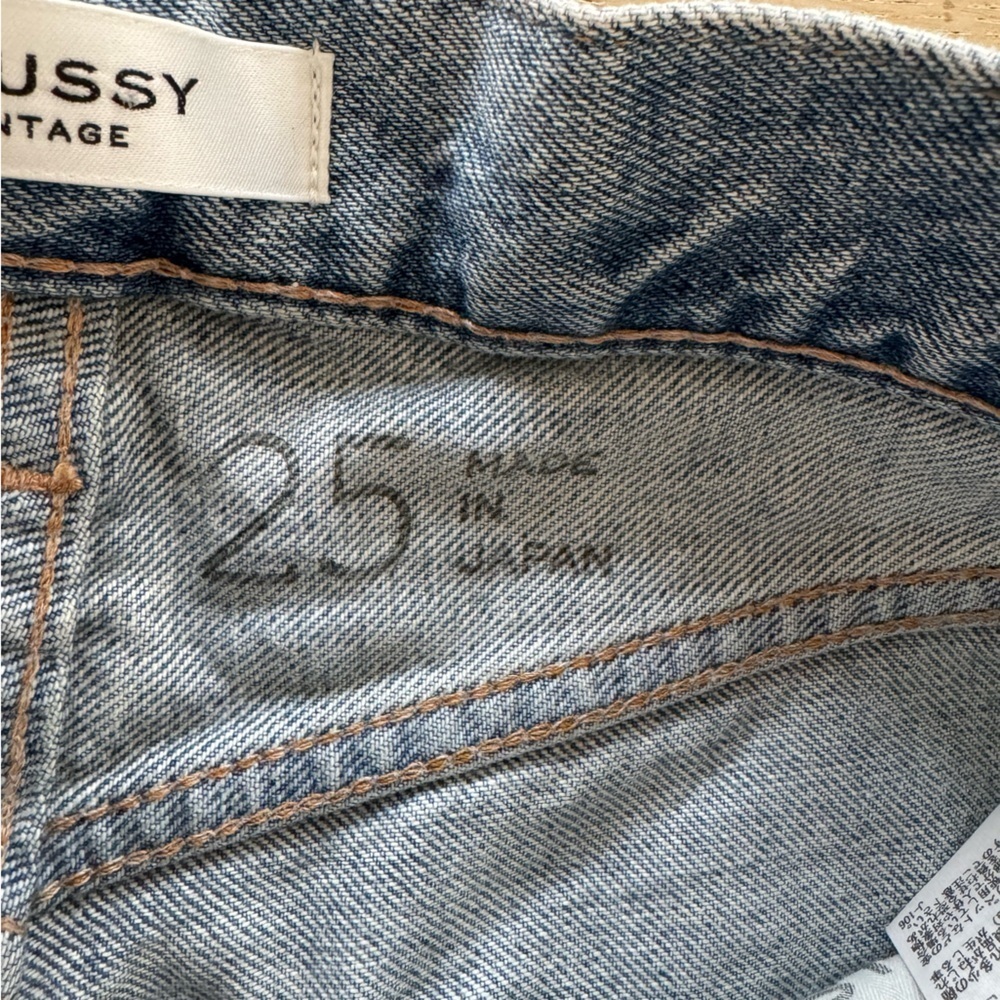 Moussy Vintage MV Mathews High Rise Distressed Cut-Off Jean Shorts Size 25 new - Picture 5 of 7